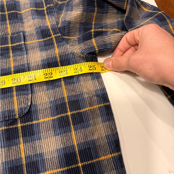 H&M men’s flannel corduroy plaid shirt NWT - Picture 4 of 10